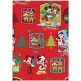 Ditipo Darčekový baliaci papier 70 x 200 cm Vianočný Disney Mickey, Minnie červený