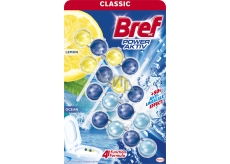 Bref Power Aktiv Lemon WC blok pre hygienickú čistotu a sviežosť vašej toalety, farbí vodu, 2 x 50 g + Ocean WC blok 2 x 50 g