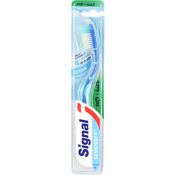 Mäkká zubná kefka Signal Sensisoft Clean 1 kus rôzne farby