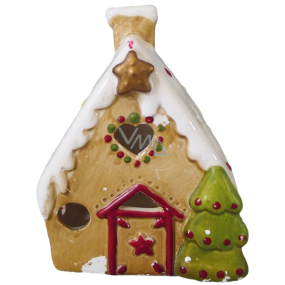 Domček porcelánový s LED osvetlením 10 x 12 cm