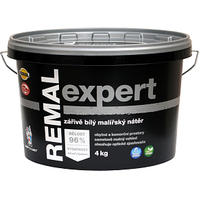REMAL Expert žiarivo biela maliarska farba na stenu, 4 kg REMAL Expert žiarivo biela maliarska farba na stenu, 4 kg