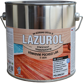 Lazurol s1020 pochozí lak na drevo polomat, bezfarebný, 2,5 l