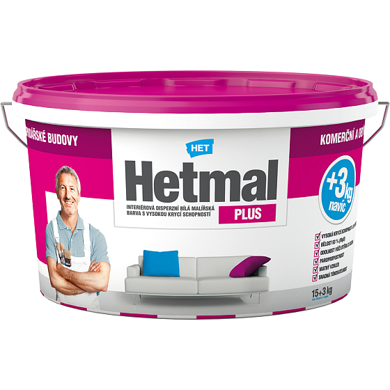 Het Hetmal Plus maliarska farba, 15 + 3 kg