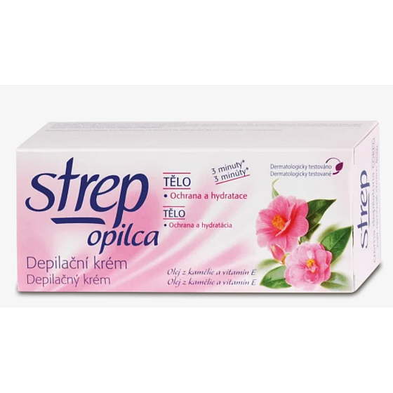 Opilca Strep depilačný krém telový olej z kamélií a vitamín E 100 ml