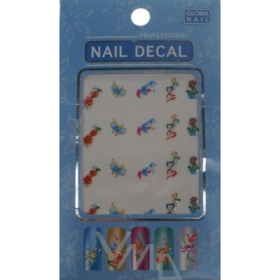 Absolute Cosmetics Nail Decal Gloria samolepiace obtlačky na nechty 1 aršík