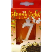 Happy light Tortová sviečka číslica 7 v krabičke