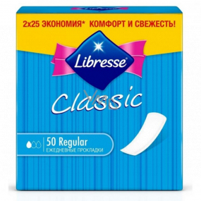 Libresse Classic slipové intímne vložky 40 + 10 kusov