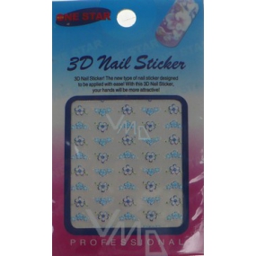 Nail Stickers 3D nálepky na nechty 1 aršík KU 13137