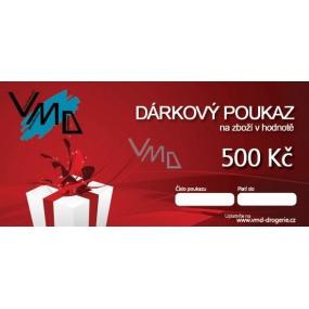 Darčekový poukaz VMD Drogéria na nákup tovaru v hodnote 500 Sk