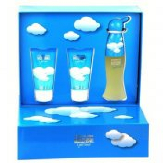 Moschino Light Clouds toaletná voda 50 ml + sprchový gél 50 ml + telové mlieko 50 ml, darčeková sada