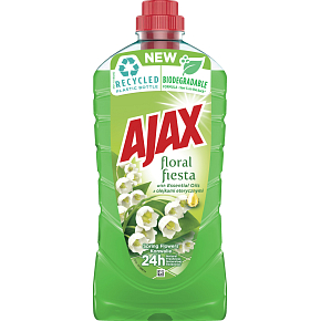 Ajax na podlahy a povrchy Floral Fiesta Spring Flowers univerzálny čistiaci prostriedok, konvalinky, 1 l