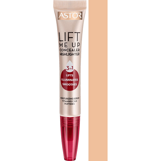 Astor Lift Me Up Concealer Highlighter 3v1 korektor a rozjasňovač 001 Light 7 ml