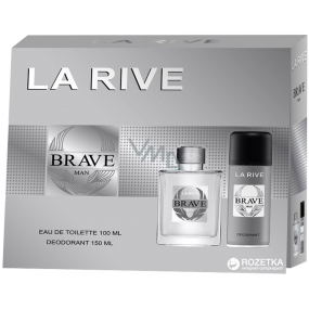 La Rive Brave toaletná voda pre mužov 100 ml + deodorant sprej 150 ml, darčeková sada