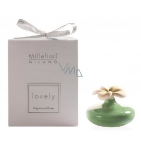 Millefiori Milano Lovely Difuzér kvetina nádobka pre vzlínaniu vône pomocou porézny vrchnej časti mini zelená