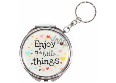Albi Zrkadielko - kľúčenka s textom Enjoy the little things 6,5 cm