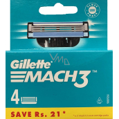 Gillette Mach3 náhradné hlavice 4 kusy, pre mužov