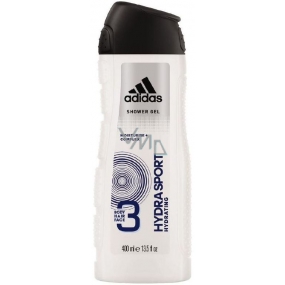 Adidas Hydra Sport sprchový gél na telo, tvár a vlasy pre mužov 400 ml