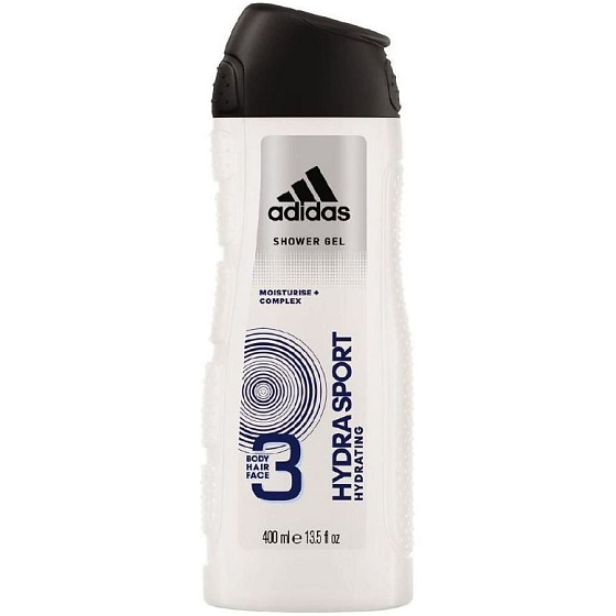 Adidas Hydra Sport sprchový gél na telo, tvár a vlasy pre mužov 400 ml