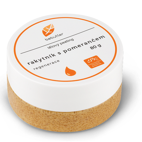 Aromatica Bebutter Bio Rakytník s pomarančom telový peeling 80 g