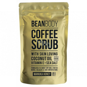 Bean Body Manukový Med telový peeling z kávových zŕn 220 g