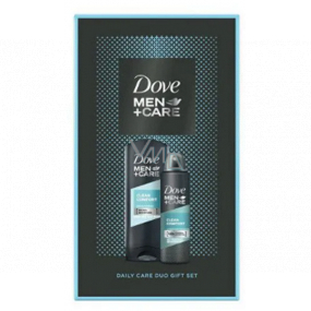 Dove Men + Care Clean Comfort sprchový gel 400 ml + antiperspirant dezodorant sprej 150 ml, kozmetická sada