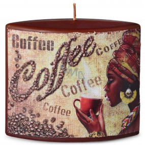 Emocio Káva Coffee vonná svíčka elipsa 110 x 40 x 110 mm