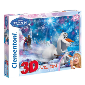 Clementoni Puzzle 3D Disney Ľadové kráľovstvo 104 dielikov, odporúčaný vek 6+