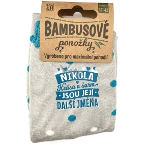 Albi Bambusové ponožky Nikola, veľkosť 37 - 42