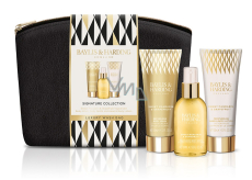 Baylis & Harding Tangerine & grapefruit telový sprej 100 ml + prací gél 100 ml + mlieko na ruky a telo 100 ml + čierna toaletná taštička, kozmetická súprava pre ženy