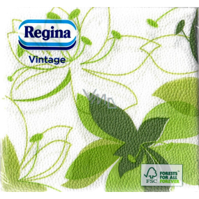 Regina Vintage papierové obrúsky 1 vrstva 33 x 33 cm 45 kusov Zelená