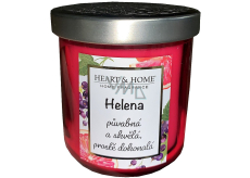 Heart & Home Svieža sójová sviečka s vôňou grapefruitu a čiernych ríbezlí s názvom Helena 110 g