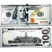 Postriebrená dolárová bankovka Talisman 100 USD 1