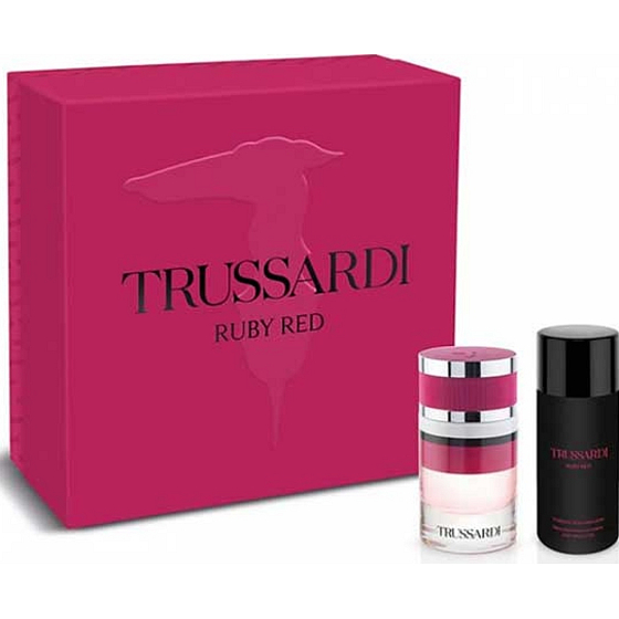 Trussardi Ruby Red parfumovaná voda 60 ml + telové mlieko 125 ml, darčeková sada pre ženy