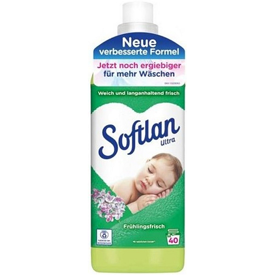 Softlan Fruhlingsfrisch zmäkčovač tkanín s vôňou jarných kvetov 40 dávok 1 l