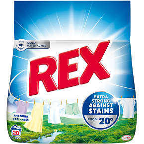 REX prací prášok Amazonia Freshness 20 prania, 1,1kg