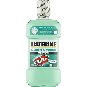 Listerine ústna voda Clean & Fresh Mild Taste, 500 ml