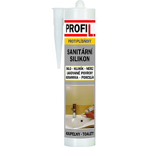 Profil sanitárny silikón, biely, 310 ml