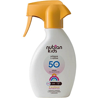 NUBIAN Kids Mlieko na opaľovanie v spreji SPF 50, 225 ml