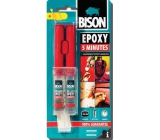 Bison Epoxy Priezračne číre dvojzložkové epoxidové lepidlo sa spracovateľnosť 5 minút 24 ml