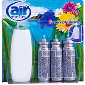 Air Menline Rain of Island Happy Osviežovač vzduchu komplet sprej + náplne 3 x 15 ml
