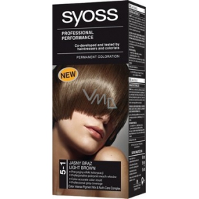 Syoss Professional farba na vlasy 5 - 1 svetlo hnedý