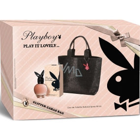 Playboy Play It Lovely toaletná voda pre ženy 50 ml + kabelka s glitrami