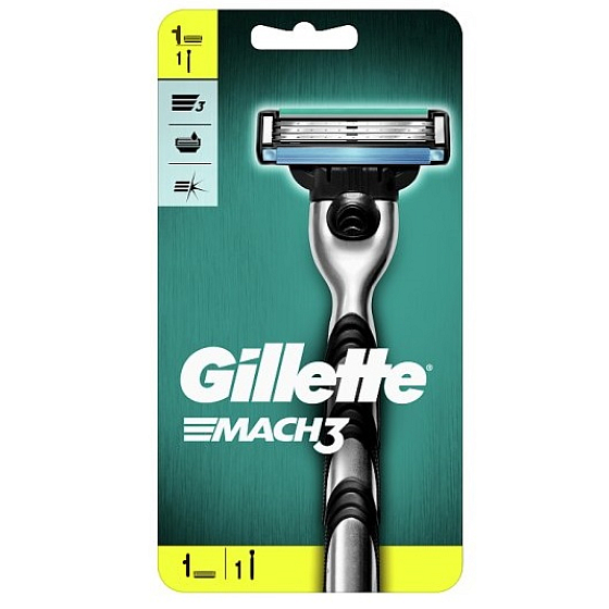 Gillette Mach3 strojček 1 kus, pre mužov