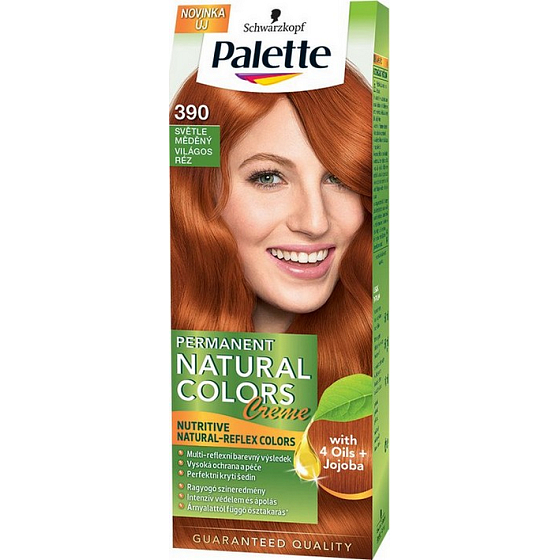 Schwarzkopf Palette Permanent Natural Colors farba na vlasy 390 Svetle medený