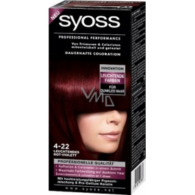 Syoss Professional farba na vlasy 4 - 22 šarlátovo červený