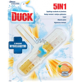 Duck 5v1 Active Citrus Wc závesný čistič s vôňou 41 g