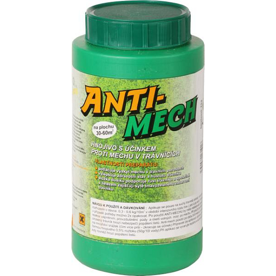Anti-Mach Hnojivo s účinkom proti machu v trávnikoch 2 kg