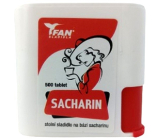 Fan Sacharín Umelé sladidlo 500 tabliet v dávkovači 30 g