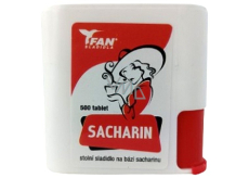 Fan Sacharín Umelé sladidlo 500 tabliet v dávkovači 30 g