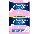 Always Sensitive Ultra Night Duo hygienické vložky s krídelkami 14 kusov